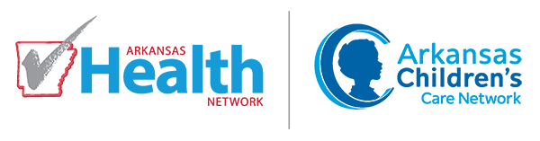 Logos for Arkansas Helth Network and Arkansas Children's Care Network